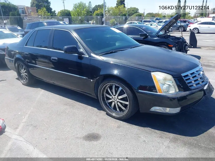 2007 Cadillac Dts Luxury Ii VIN: 1G6KD57Y27U123214 Lot: 45174263