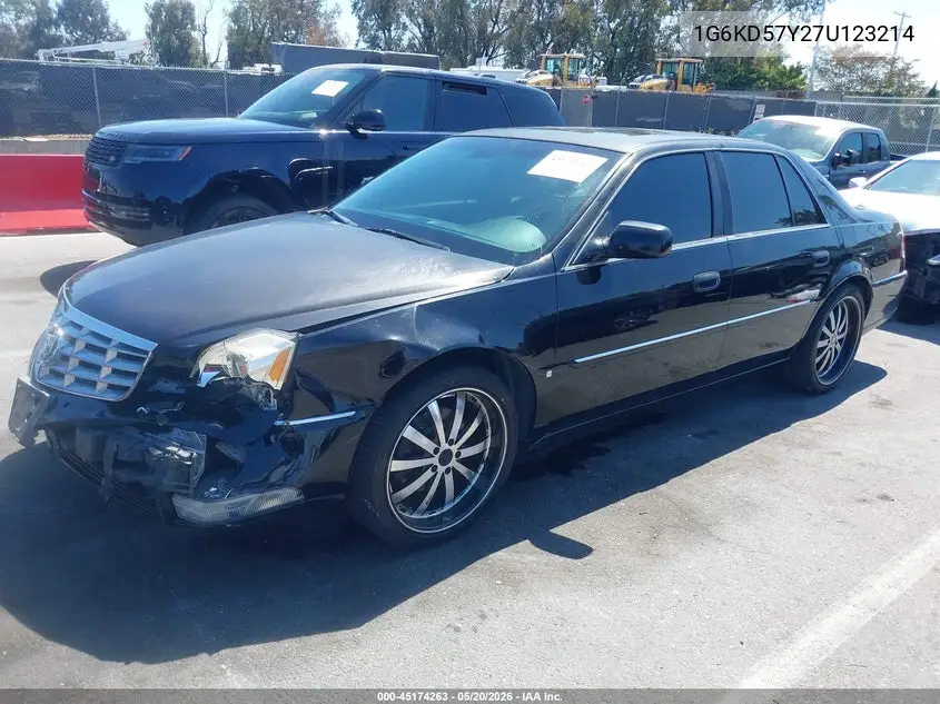 2007 Cadillac Dts Luxury Ii VIN: 1G6KD57Y27U123214 Lot: 45174263