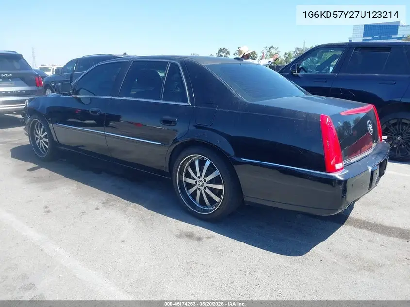 2007 Cadillac Dts Luxury Ii VIN: 1G6KD57Y27U123214 Lot: 45174263