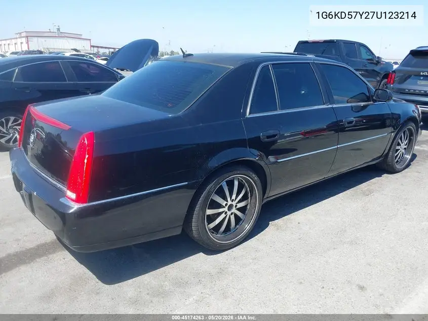 2007 Cadillac Dts Luxury Ii VIN: 1G6KD57Y27U123214 Lot: 45174263