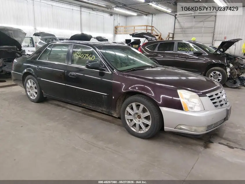 2007 Cadillac Dts Luxury Ii VIN: 1G6KD57Y17U237429 Lot: 45207360