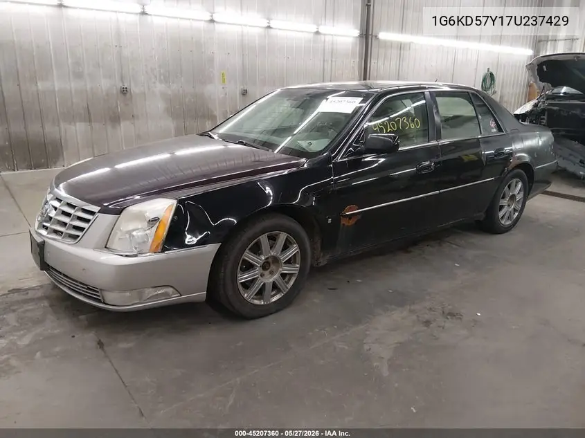 2007 Cadillac Dts Luxury Ii VIN: 1G6KD57Y17U237429 Lot: 45207360