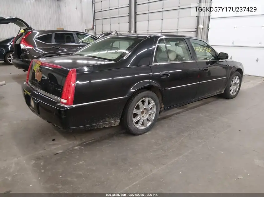2007 Cadillac Dts Luxury Ii VIN: 1G6KD57Y17U237429 Lot: 45207360