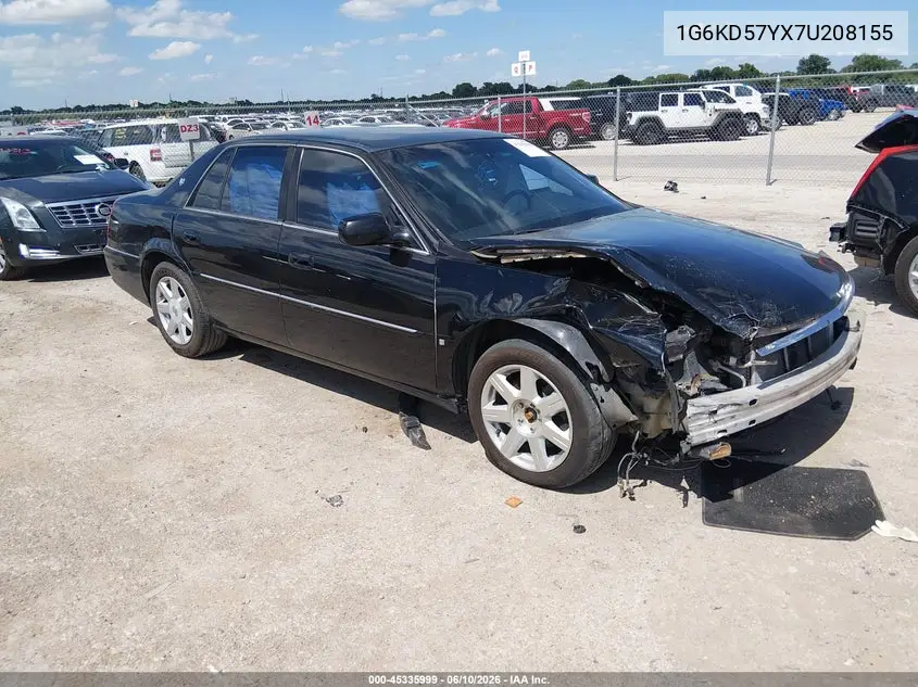 2007 Cadillac Dts Luxury I VIN: 1G6KD57YX7U208155 Lot: 45335999