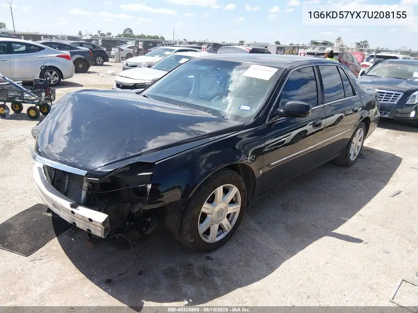 2007 Cadillac Dts Luxury I VIN: 1G6KD57YX7U208155 Lot: 45335999