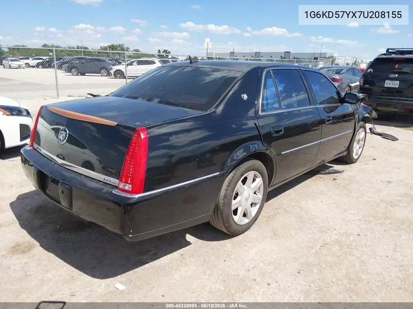 2007 Cadillac Dts Luxury I VIN: 1G6KD57YX7U208155 Lot: 45335999