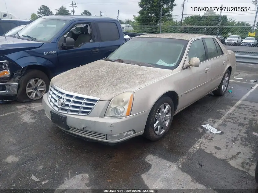 2007 Cadillac Dts Professional V8 VIN: 1G6KD57Y97U205554 Lot: 45357031