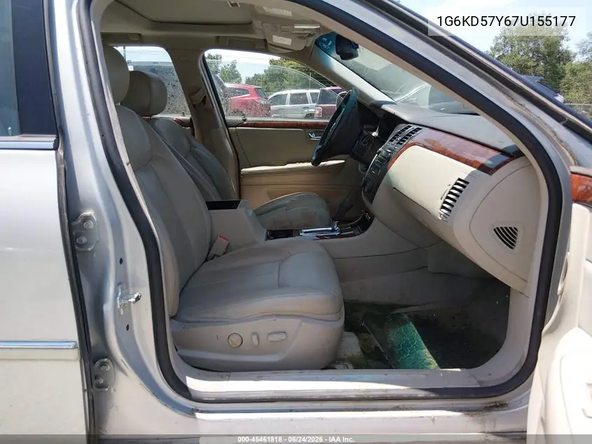 2007 Cadillac Dts Professional V8 VIN: 1G6KD57Y67U155177 Lot: 45461818