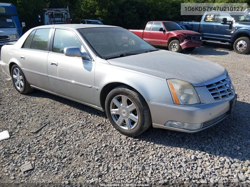 2007 Cadillac Dts Luxury I VIN: 1G6KD57Y47U210127 Lot: 45524932