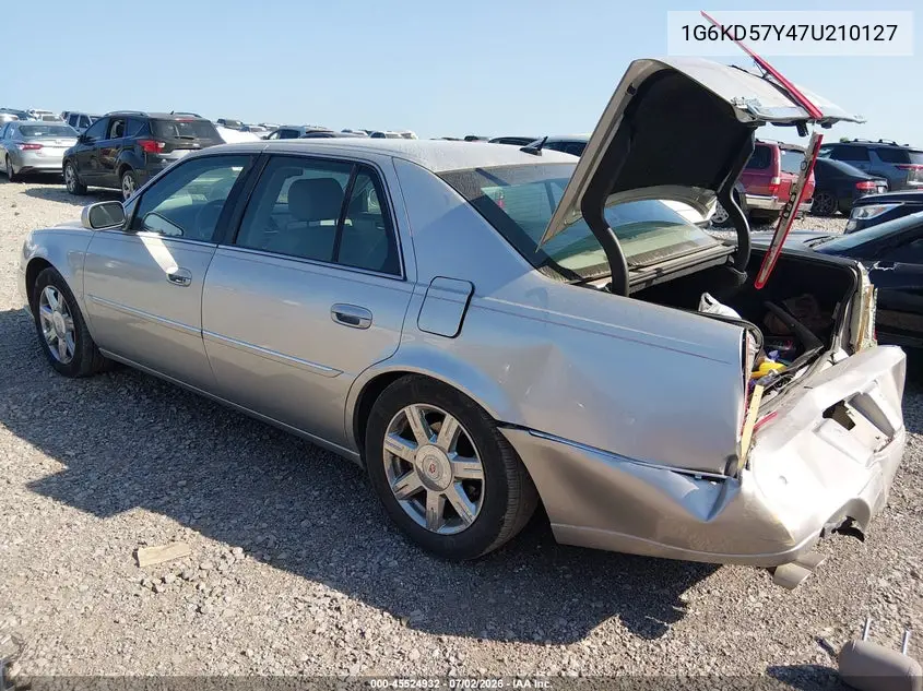 2007 Cadillac Dts Luxury I VIN: 1G6KD57Y47U210127 Lot: 45524932