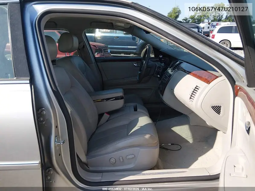 2007 Cadillac Dts Luxury I VIN: 1G6KD57Y47U210127 Lot: 45524932