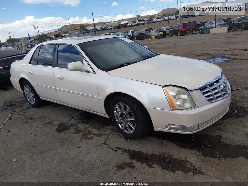 2007 Cadillac Dts Luxury Ii VIN: 1G6KD57Y37U210703 Lot: 45581453