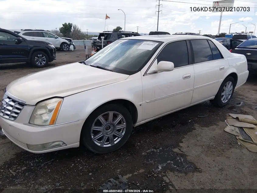 2007 Cadillac Dts Luxury Ii VIN: 1G6KD57Y37U210703 Lot: 45581453