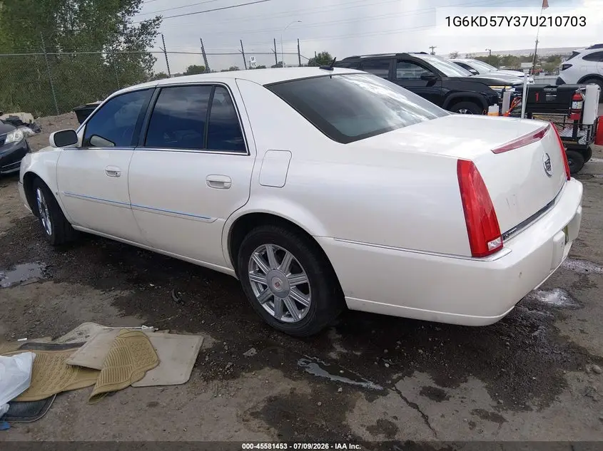 2007 Cadillac Dts Luxury Ii VIN: 1G6KD57Y37U210703 Lot: 45581453