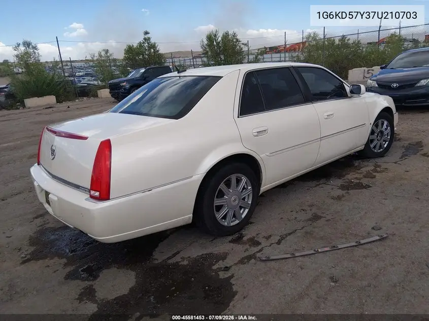 2007 Cadillac Dts Luxury Ii VIN: 1G6KD57Y37U210703 Lot: 45581453