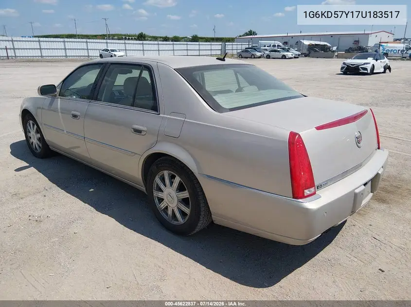 2007 Cadillac Dts Luxury Ii VIN: 1G6KD57Y17U183517 Lot: 45622837