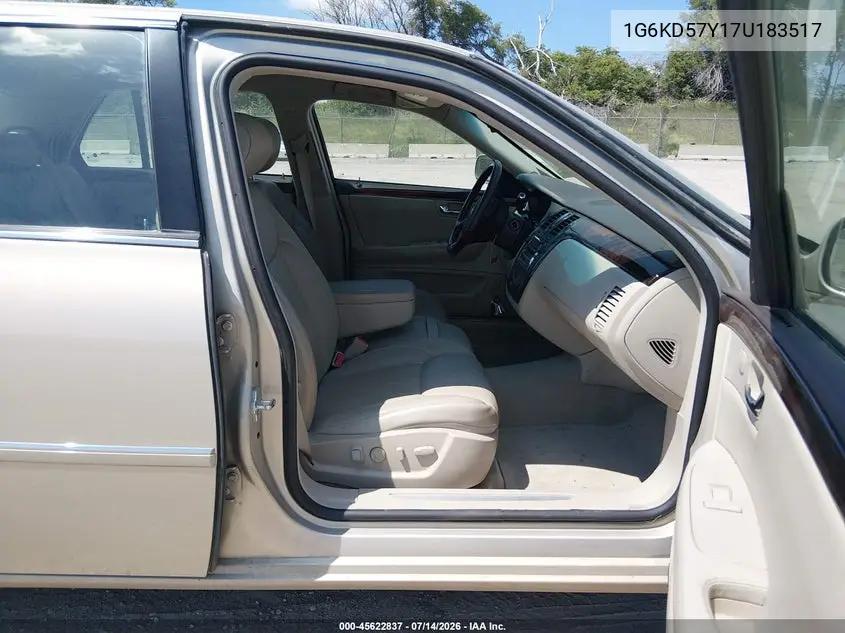 2007 Cadillac Dts Luxury Ii VIN: 1G6KD57Y17U183517 Lot: 45622837