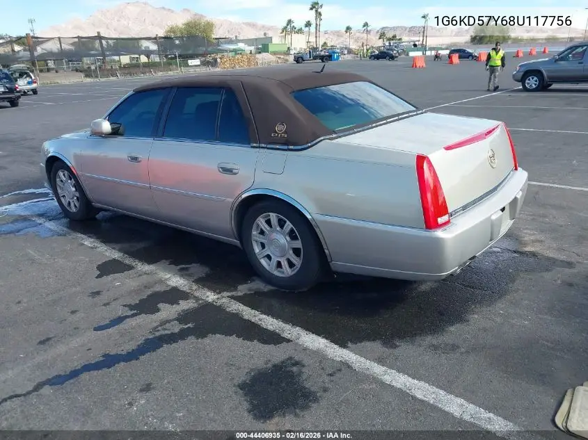 2008 Cadillac Dts 1Sa VIN: 1G6KD57Y68U117756 Lot: 44406935