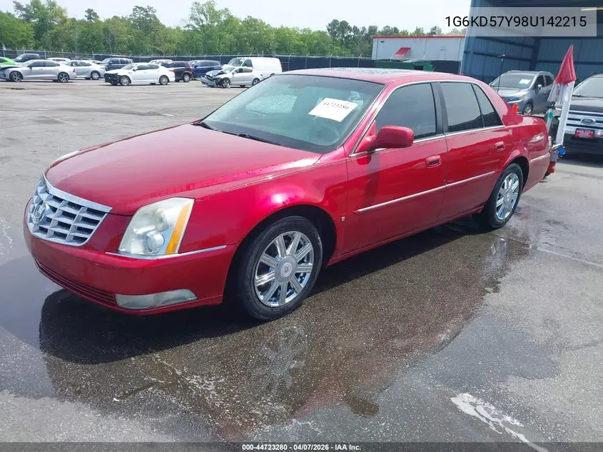 2008 Cadillac Dts 1Sd VIN: 1G6KD57Y98U142215 Lot: 44723280