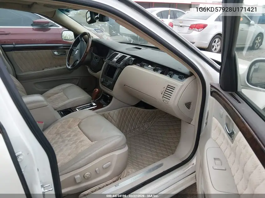 2008 Cadillac Dts 1Se VIN: 1G6KD57928U171421 Lot: 44734196