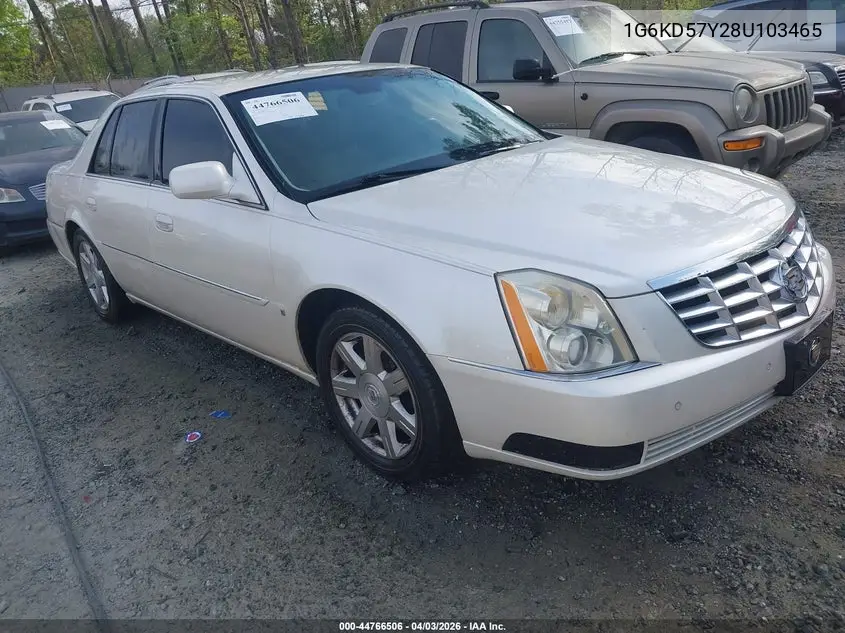 2008 Cadillac Dts 1Sc VIN: 1G6KD57Y28U103465 Lot: 44766506