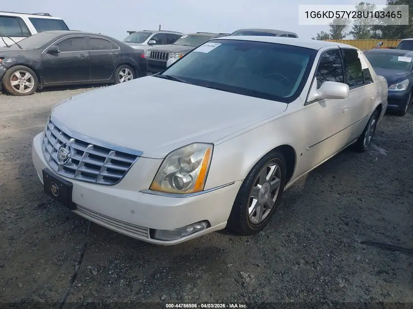 2008 Cadillac Dts 1Sc VIN: 1G6KD57Y28U103465 Lot: 44766506