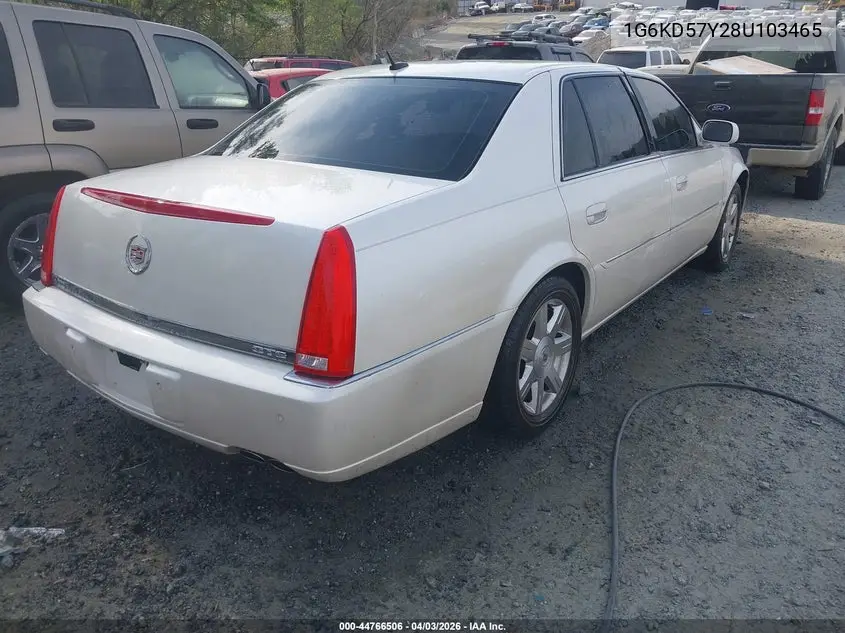 2008 Cadillac Dts 1Sc VIN: 1G6KD57Y28U103465 Lot: 44766506