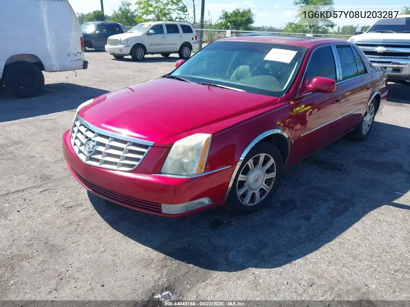 2008 Cadillac Dts 1Sc VIN: 1G6KD57Y08U203287 Lot: 44845166