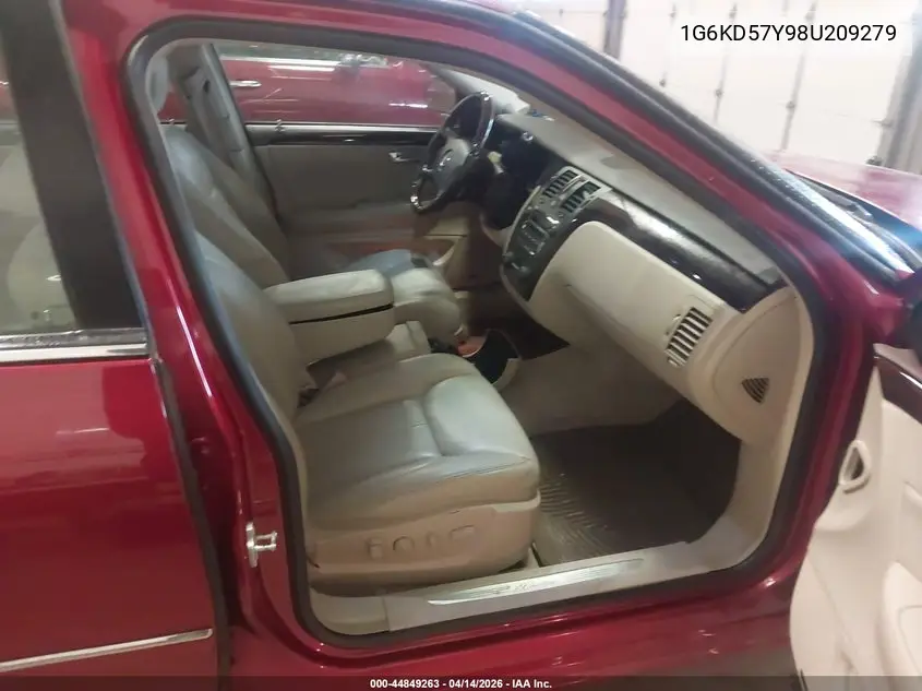 2008 Cadillac Dts 1Sd VIN: 1G6KD57Y98U209279 Lot: 44849263