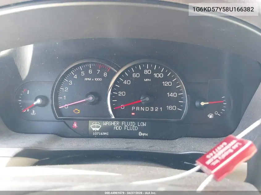 2008 Cadillac Dts 1Sb VIN: 1G6KD57Y58U166382 Lot: 44961579