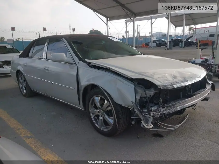 2008 Cadillac Dts 1Sc VIN: 1G6KD57Y48U167572 Lot: 45001063