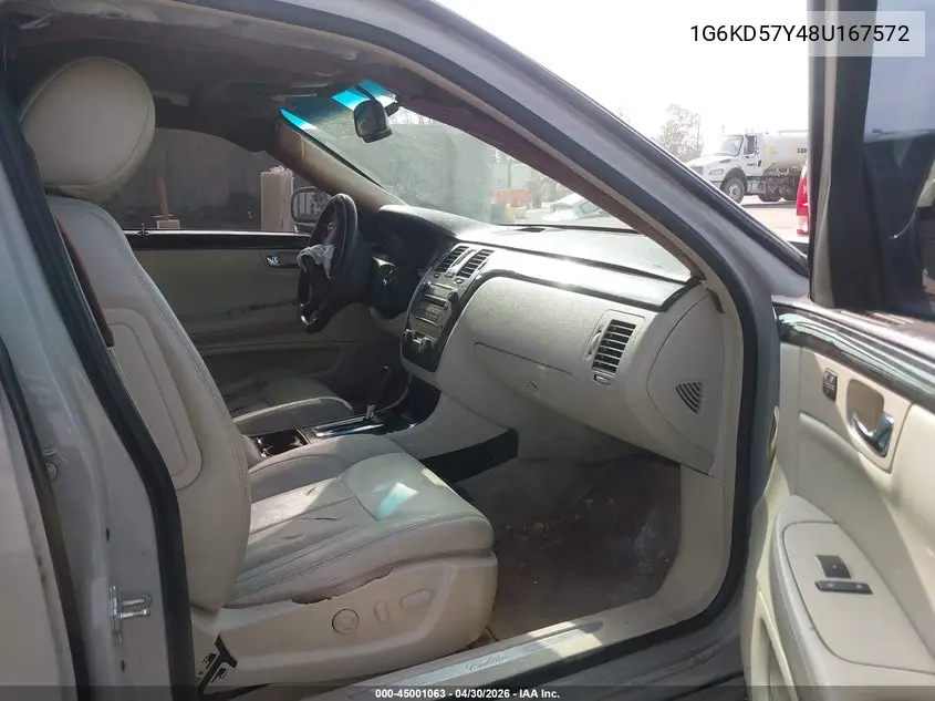 2008 Cadillac Dts 1Sc VIN: 1G6KD57Y48U167572 Lot: 45001063