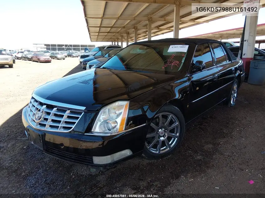 2008 Cadillac Dts 1Se VIN: 1G6KD57988U161492 Lot: 45057081