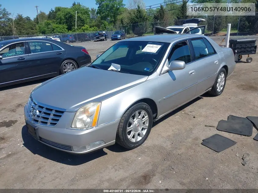 2008 Cadillac Dts 1Sa VIN: 1G6KD57Y48U140906 Lot: 45100731