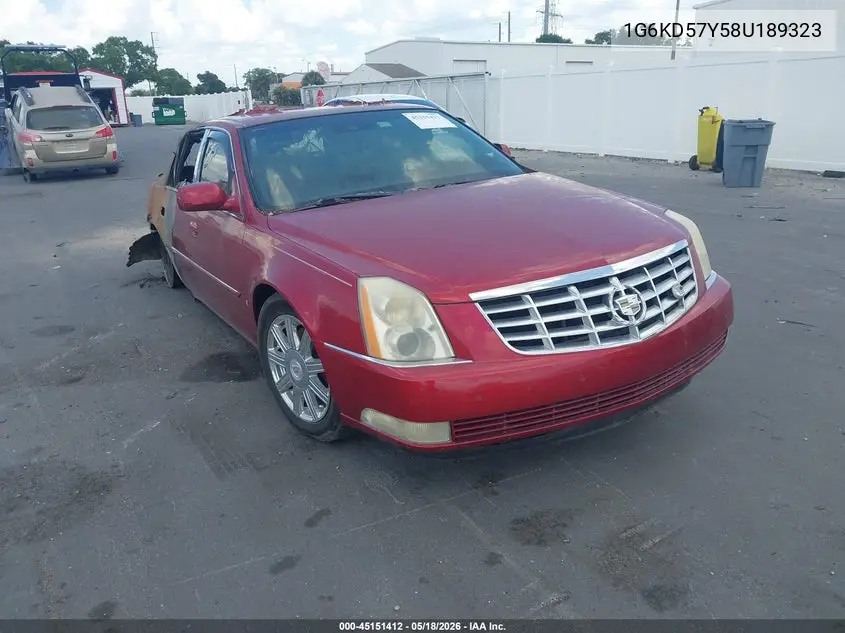 2008 Cadillac Dts 1Sd VIN: 1G6KD57Y58U189323 Lot: 45151412