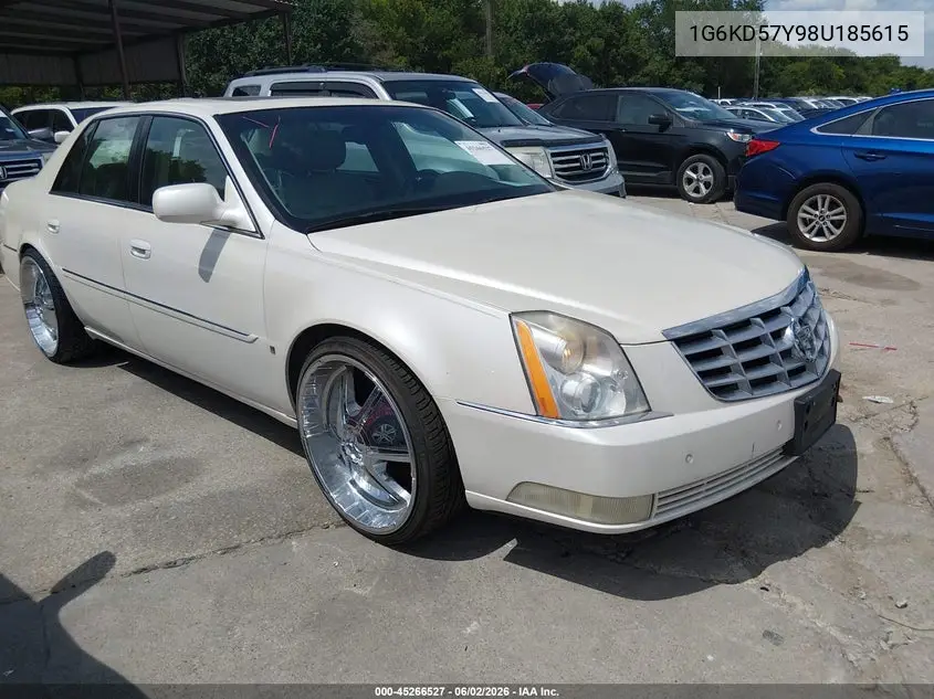 2008 Cadillac Dts 1Sb VIN: 1G6KD57Y98U185615 Lot: 45266527