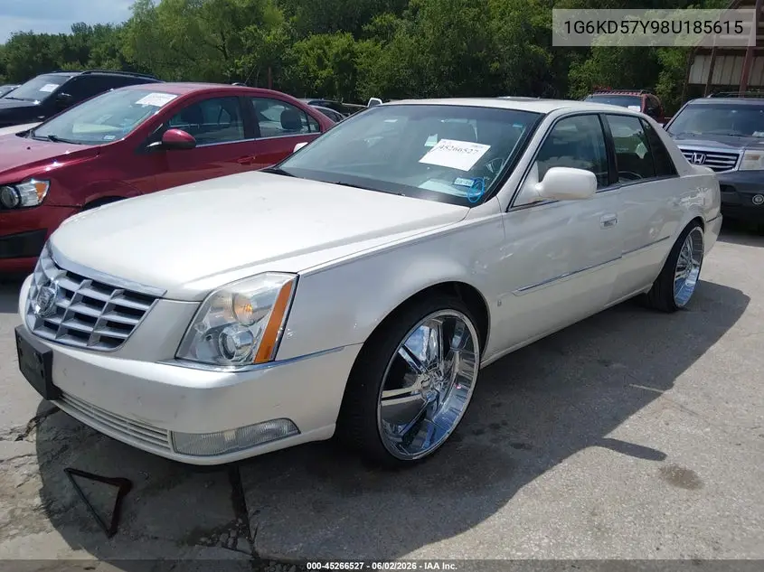 2008 Cadillac Dts 1Sb VIN: 1G6KD57Y98U185615 Lot: 45266527