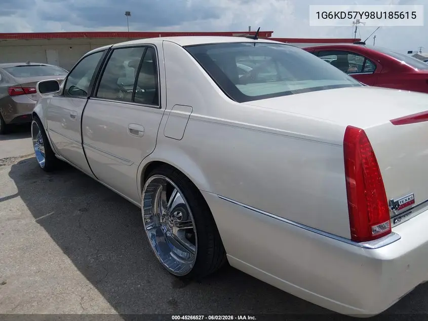 2008 Cadillac Dts 1Sb VIN: 1G6KD57Y98U185615 Lot: 45266527