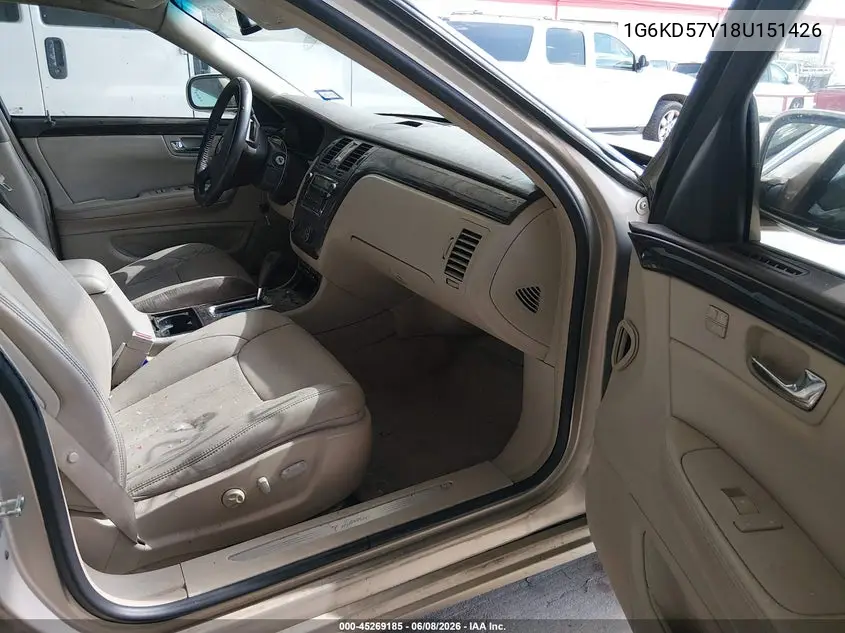 2008 Cadillac Dts 1Sc VIN: 1G6KD57Y18U151426 Lot: 45269185