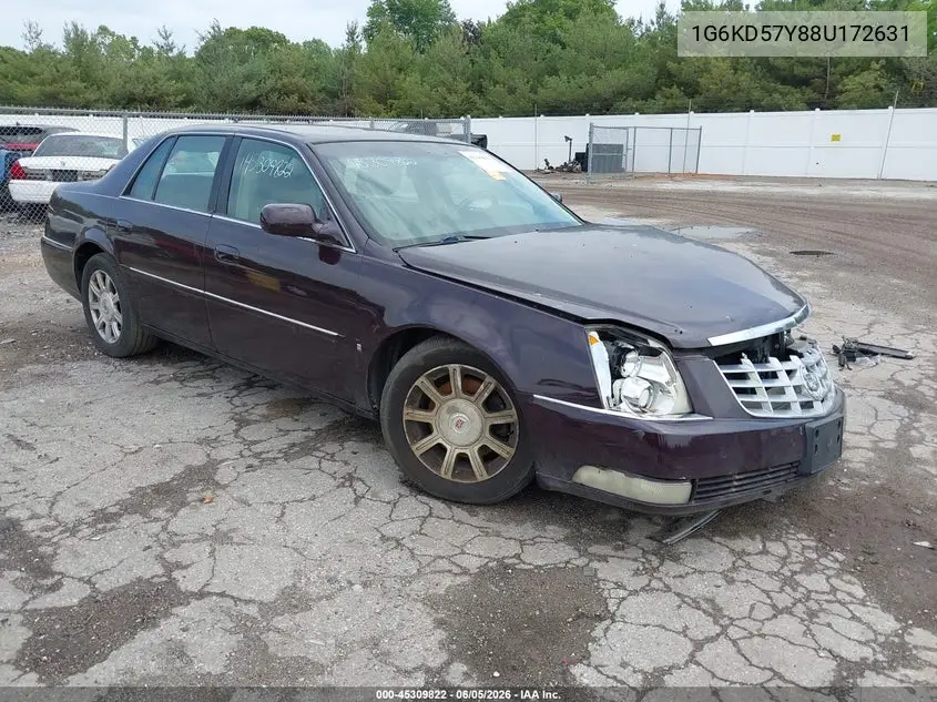 2008 Cadillac Dts 1Sb VIN: 1G6KD57Y88U172631 Lot: 45309822
