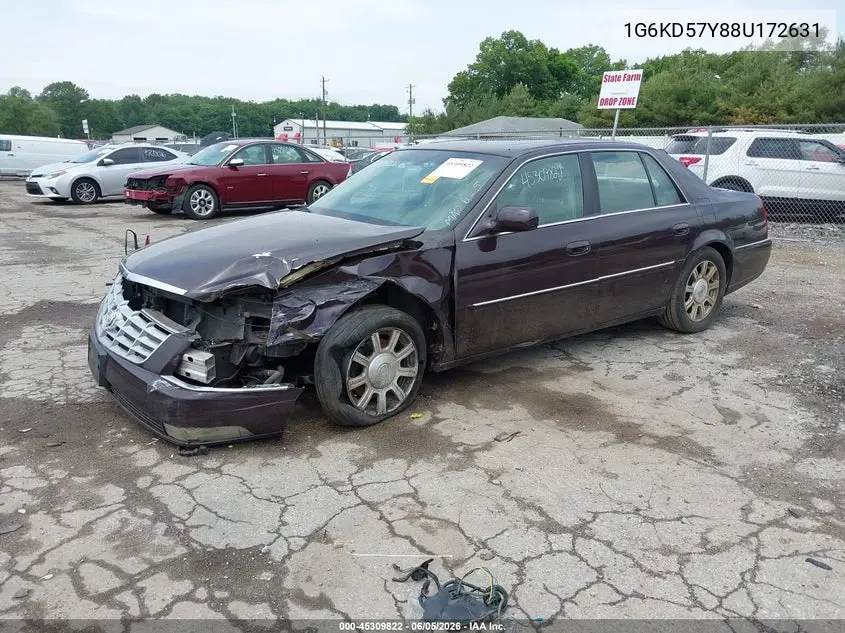 2008 Cadillac Dts 1Sb VIN: 1G6KD57Y88U172631 Lot: 45309822
