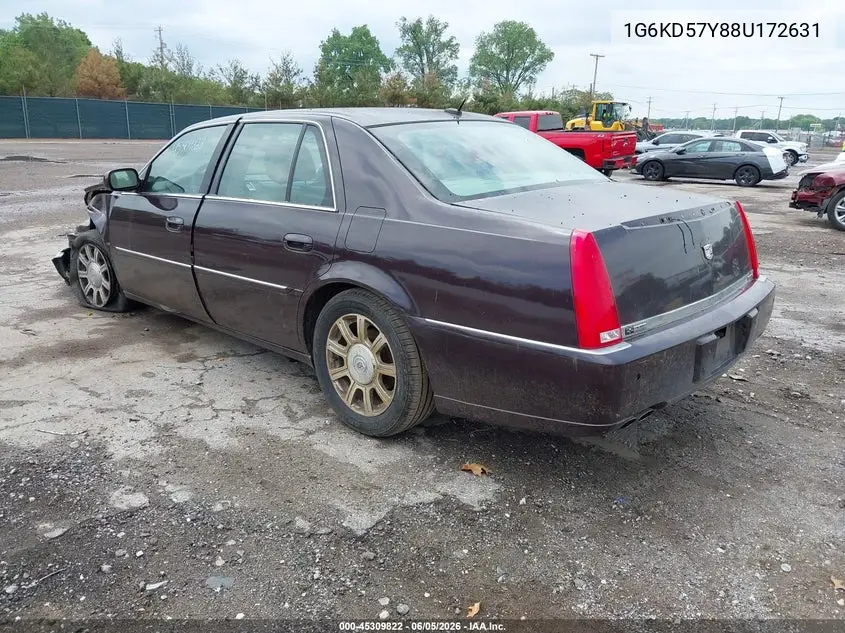 2008 Cadillac Dts 1Sb VIN: 1G6KD57Y88U172631 Lot: 45309822