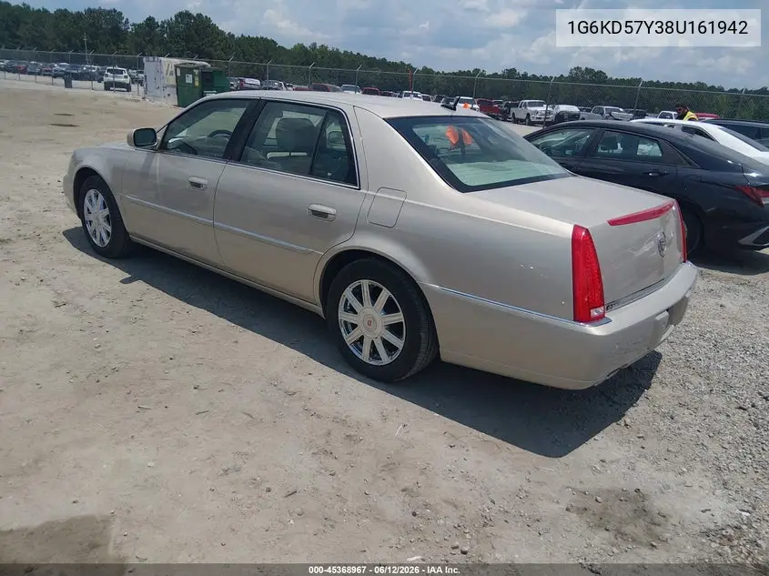 2008 Cadillac Dts 1Sc VIN: 1G6KD57Y38U161942 Lot: 45368967