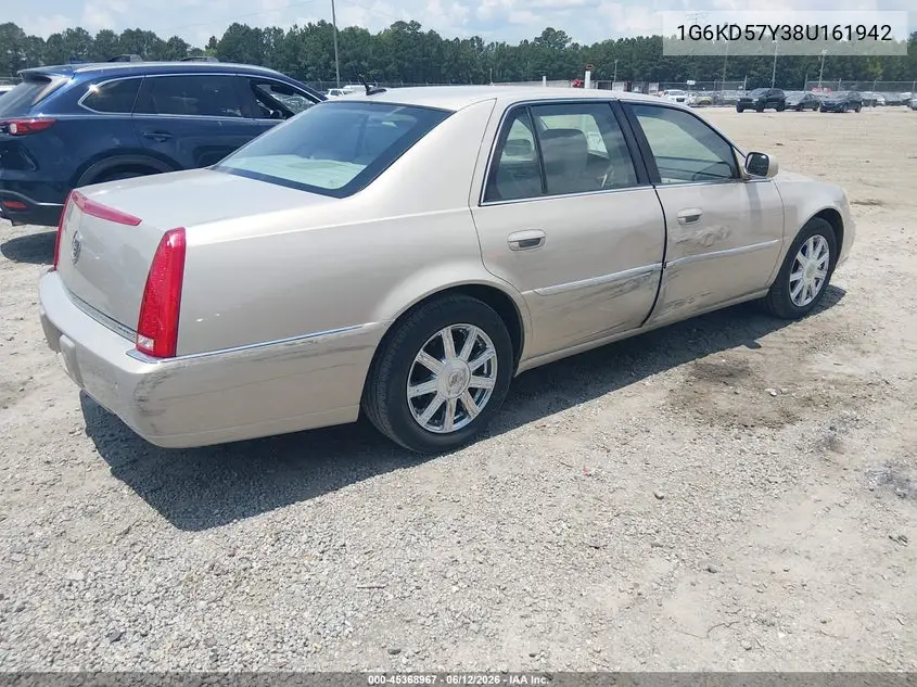 2008 Cadillac Dts 1Sc VIN: 1G6KD57Y38U161942 Lot: 45368967