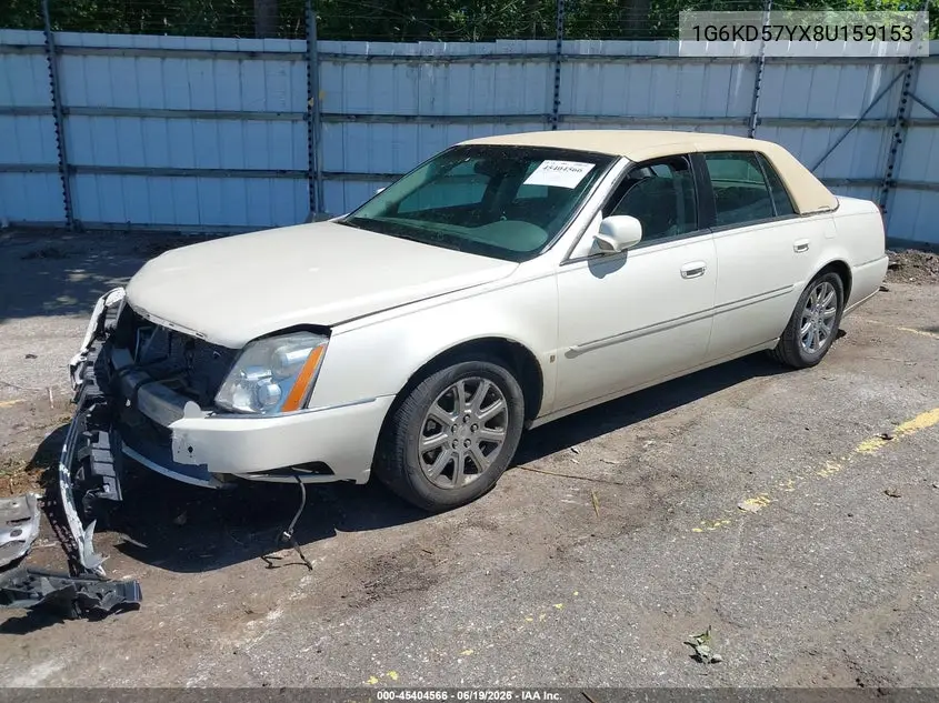 2008 Cadillac Dts 1Sb VIN: 1G6KD57YX8U159153 Lot: 45404566
