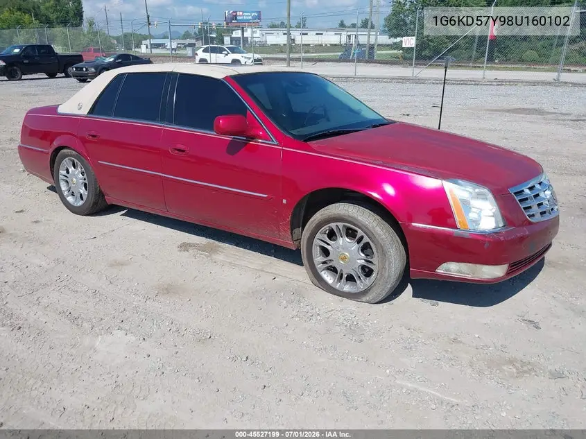 2008 Cadillac Dts 1Sd VIN: 1G6KD57Y98U160102 Lot: 45527199