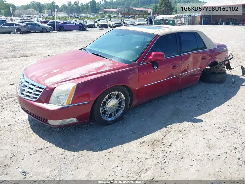 2008 Cadillac Dts 1Sd VIN: 1G6KD57Y98U160102 Lot: 45527199