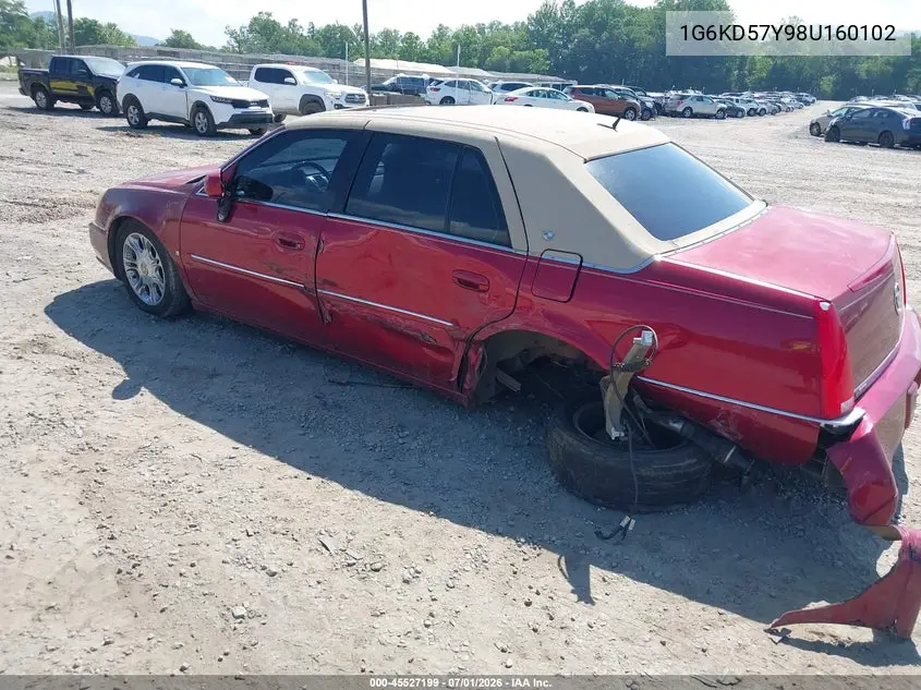 2008 Cadillac Dts 1Sd VIN: 1G6KD57Y98U160102 Lot: 45527199