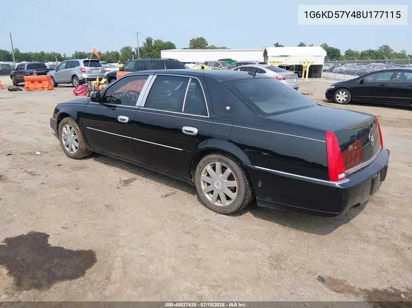 2008 Cadillac Dts 1Sd VIN: 1G6KD57Y48U177115 Lot: 45527430