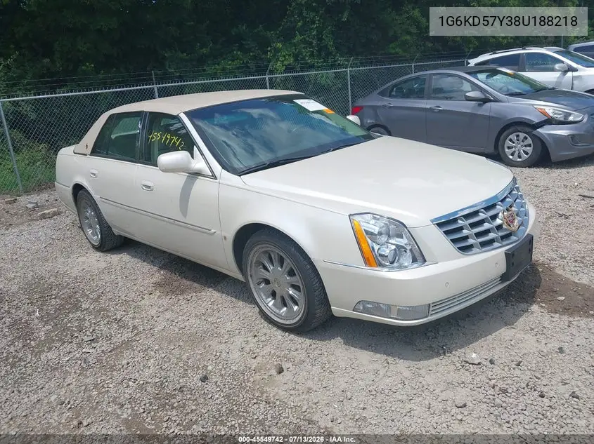 2008 Cadillac Dts 1Sc VIN: 1G6KD57Y38U188218 Lot: 45549742